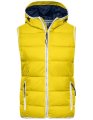 Dames Bodywarmer Daiber JN1075 Sun Yellow-Wit